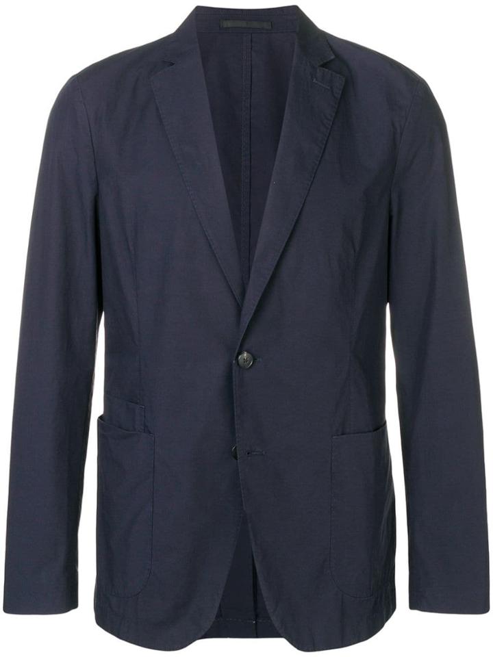 Z Zegna Two Buttons Blazer - Blue