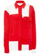 Jw Anderson Exclusive Pillarbox Red Contrast Panel Shirt