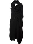 Yohji Yamamoto Vintage Draped Dress - Black