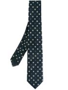 Givenchy Star Embroidered Tie - Black