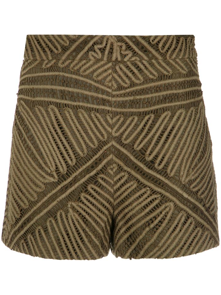Manish Arora Sequinned Shorts - Black