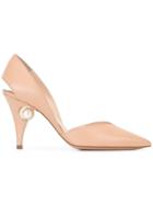 Nicholas Kirkwood 85mm 'penelope' Pearl Pumps - Nude & Neutrals