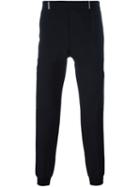 Les Hommes Quilted Panel Tapered Trousers