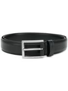 Michael Kors Collection Silver-tone Buckle Belt - Black