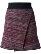 Isabel Marant 'cashlin' Skirt, Women's, Size: 36, Red, Linen/flax/polyamide/spandex/elastane/wool