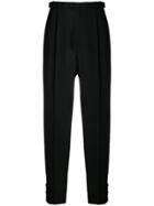 Givenchy Tailored Button Detailed Trousers - Black