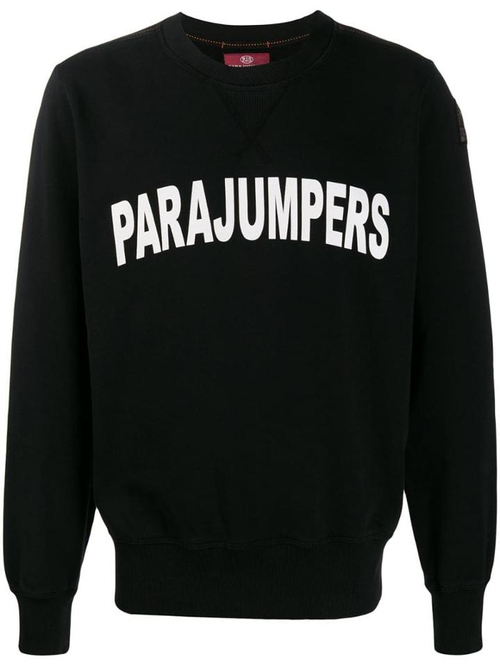 Parajumpers Logo Print Sweatshirt - Black