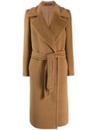 Tagliatore Molly Belted Coat - Brown