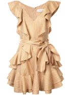 Zimmermann Winsome Flounce Dress, Women's, Size: 1, Yellow/orange, Silk/viscose