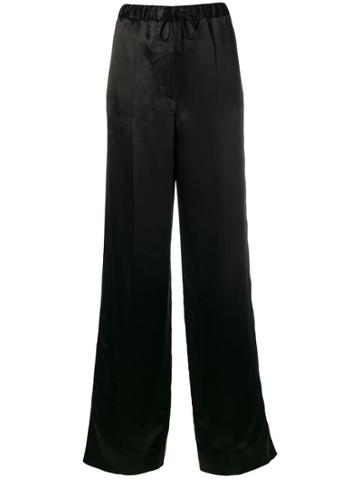 Jil Sander Gianmarco Silk Trousers - Black