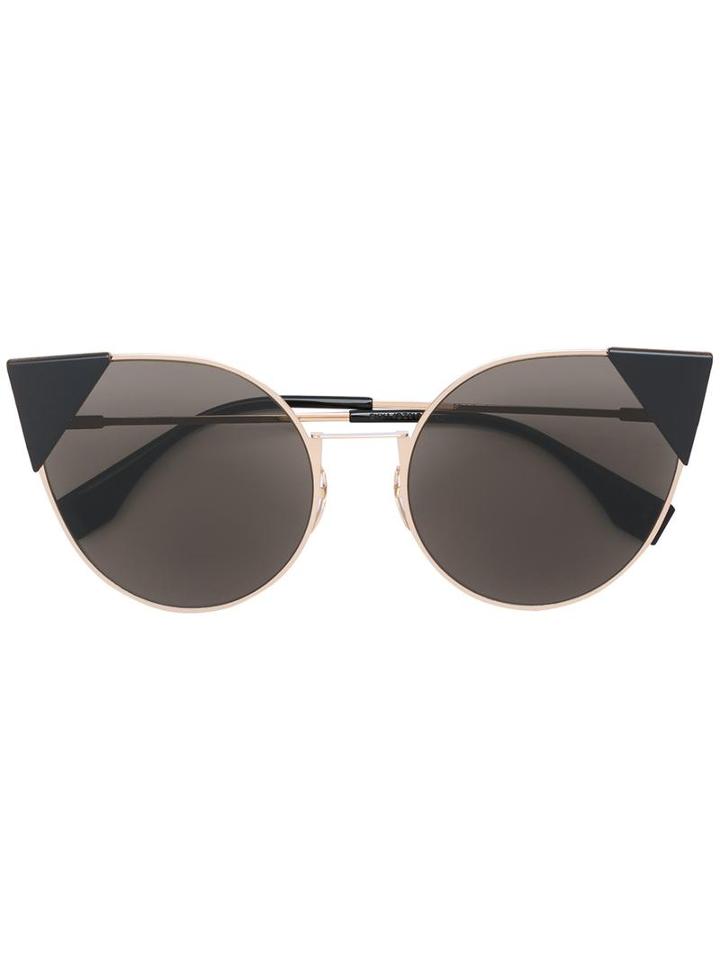 Fendi 'lei' Sunglasses, Adult Unisex, Grey, Metal (other)