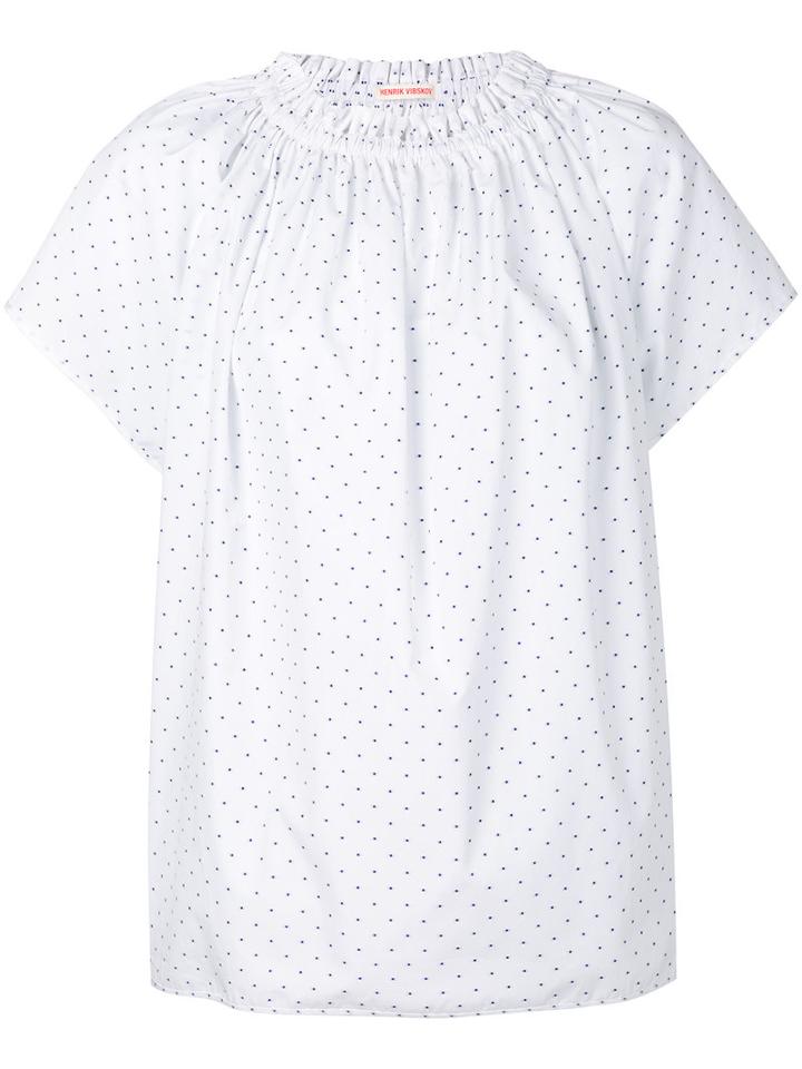 Henrik Vibskov - Woven Flirt Blouse - Women - Cotton - S, White, Cotton