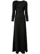 Alberta Ferretti Longsleeved Gown - Black