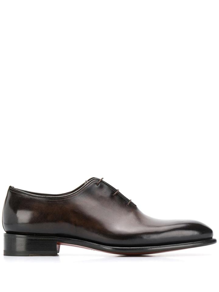 Santoni Goodyear Derby Shoes - Brown