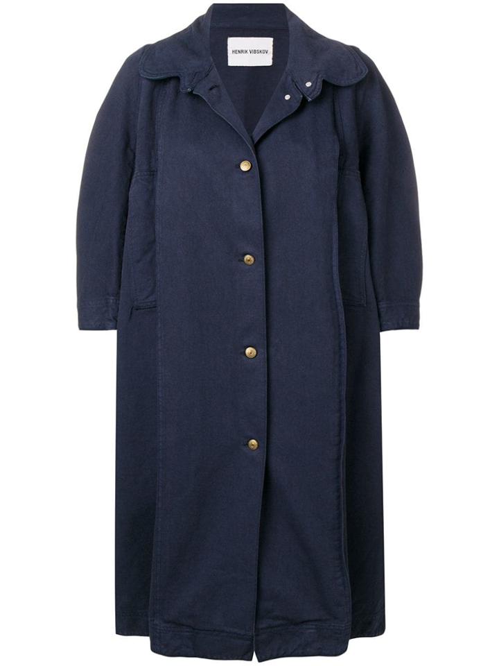 Henrik Vibskov Oversized Denim Jacket - Blue