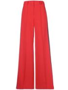 Milly Wide-leg Trousers - Red