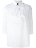 Salvatore Ferragamo Open Neck Shirt - White