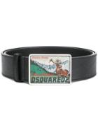 Dsquared2 Canadian Country Buckle Belt - Black