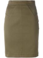 Alaïa Vintage Mini Pencil Skirt, Women's, Size: 38, Green