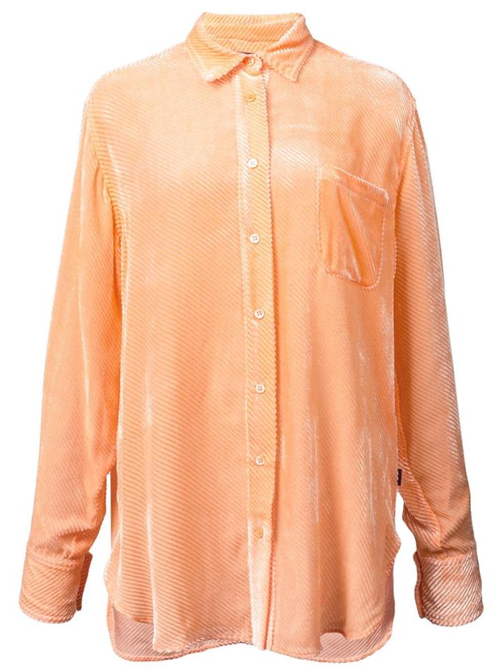 Sies Marjan Ribbed Velvet Shirt - Yellow & Orange