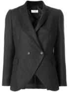 Alberto Biani Curved Hem Blazer - Grey