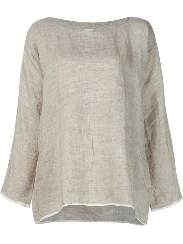Dosa Wide Fit Blouse, Women's, Size: 3, Nude/neutrals, Linen/flax