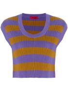 The Gigi Striped Knitted Top - Pink & Purple