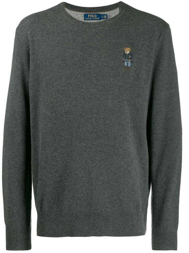 Polo Ralph Lauren Polo Bear Embroidery Jumper - Grey