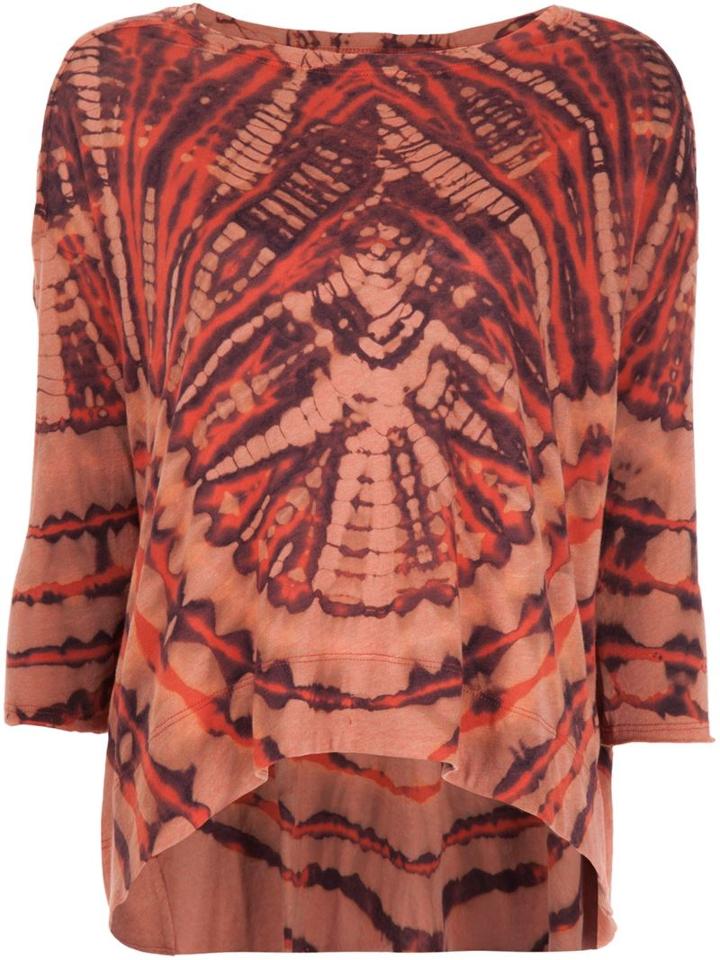 Raquel Allegra Tie-dye Print Top