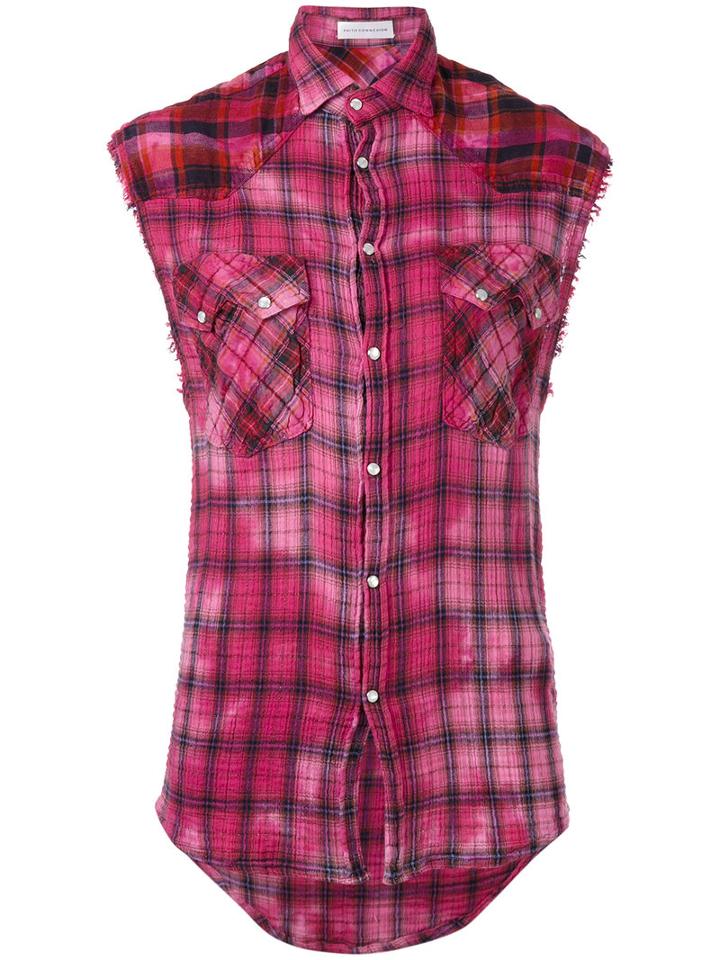 Faith Connexion Metallic Detail Shirt, Women's, Size: Xs, Pink/purple, Cotton/metallized Polyester