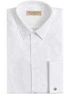 Burberry Modern Fit Panelled Bib Evening Shirt - White