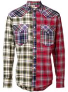 Isabel Marant Billy Patchwork Check Shirt - Red
