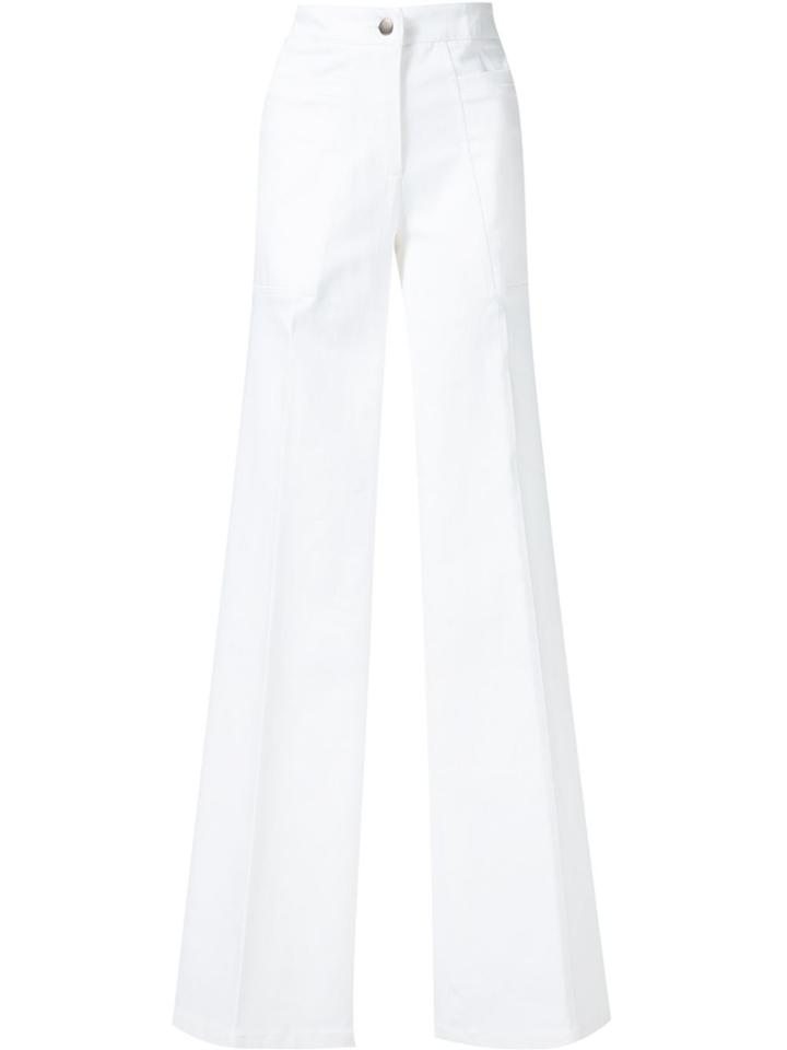 Derek Lam Charlotte High Waist Flare Jean - White