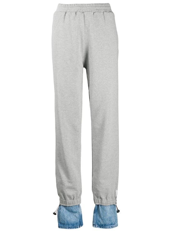 Y/project Denim Patch Detail Track Pants - Grey