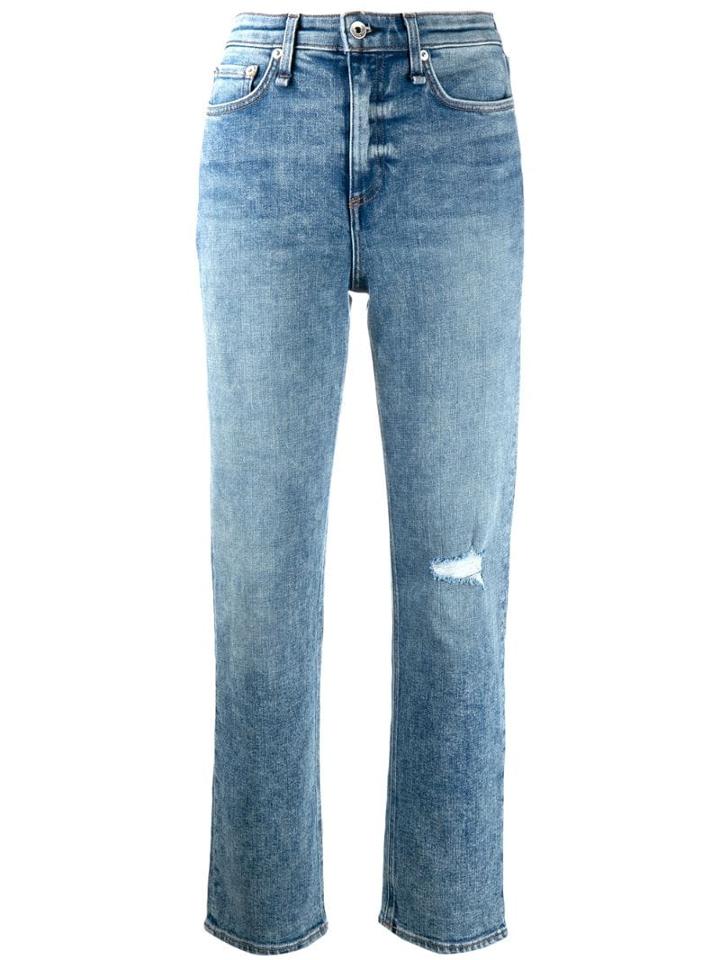 Rag & Bone Nina Cropped Jeans - Blue