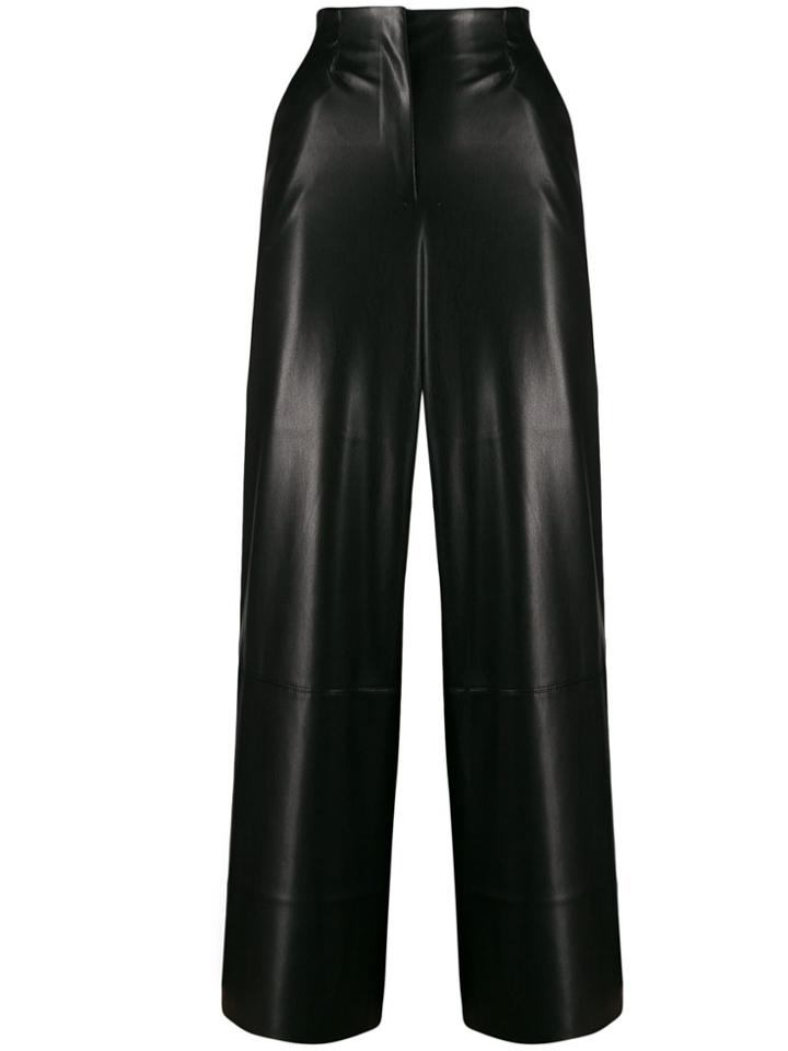 Nanushka Flared Cropped Trousers - Black
