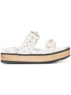 Alexander Mcqueen Hobnail Sandals - White