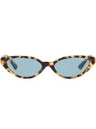 Vogue Eyewear Gigi Hadid Capsule Tortoiseshell Round Glasses - Brown