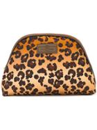 Otis Batterbee Leopard Print Make Up Bag - Brown