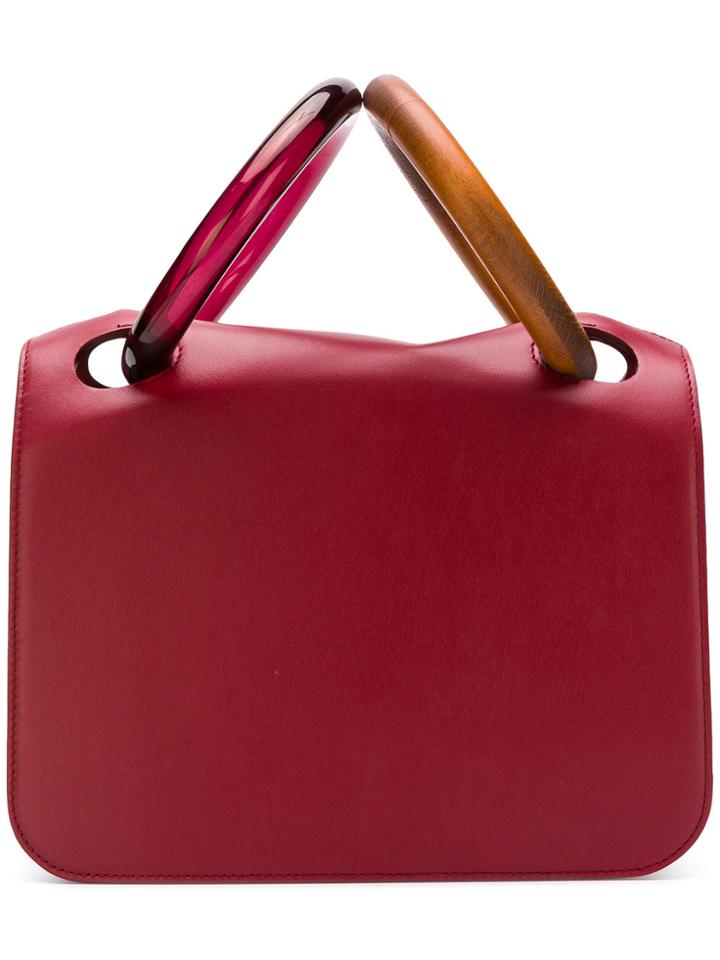 Roksanda Wood Handle Bag - Red