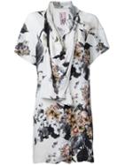 Printed Draped Blouse - Women - Spandex/elastane/viscose - 42, Spandex/elastane/viscose, Antonio Marras