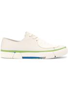 Both Panelled Slippers - White