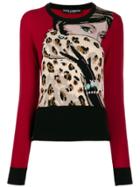 Dolce & Gabbana Intarsia Knit Cashmere Jumper - Red