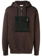 1017 Alyx 9sm Contrast-patch Hooded Sweatshirt - Brown