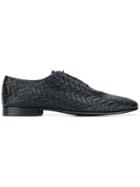 Roberto Cavalli Woven Oxford Shoes - Black