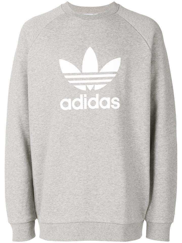 Adidas Trefoil Warm-up Sweatshirt - Grey