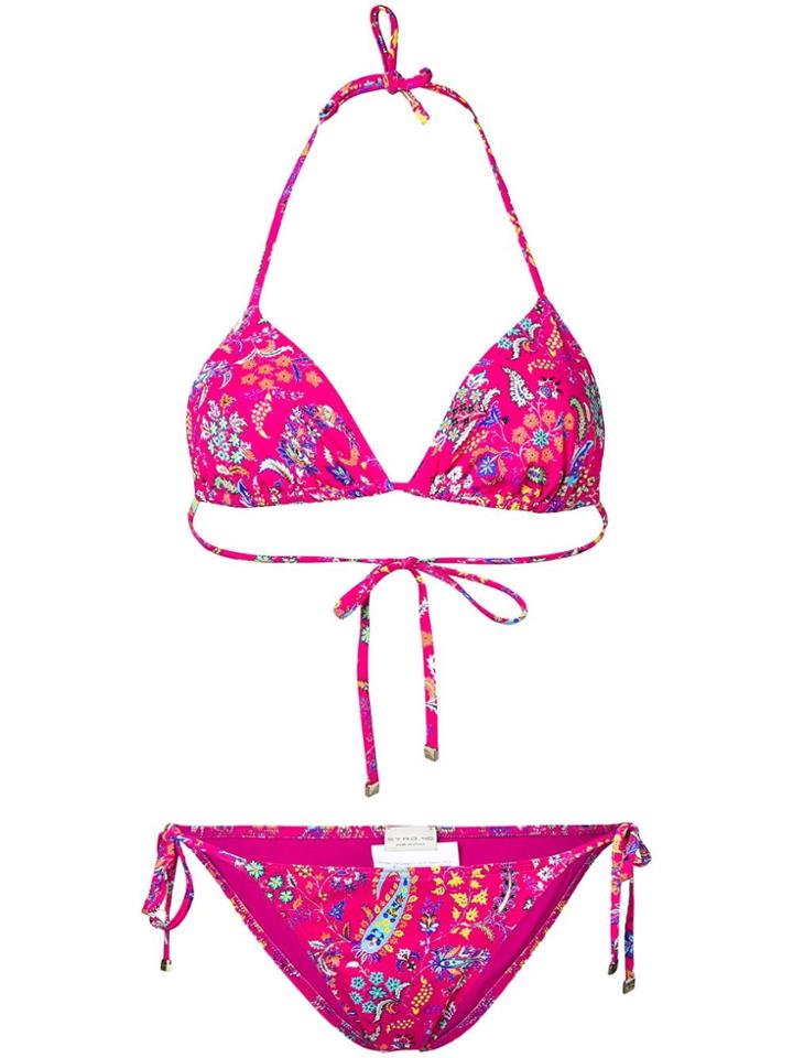 Etro Floral Print Bikini - Pink