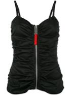 Alyx - Zip Detail Cami Top - Women - Cotton/spandex/elastane - L, Women's, Black, Cotton/spandex/elastane
