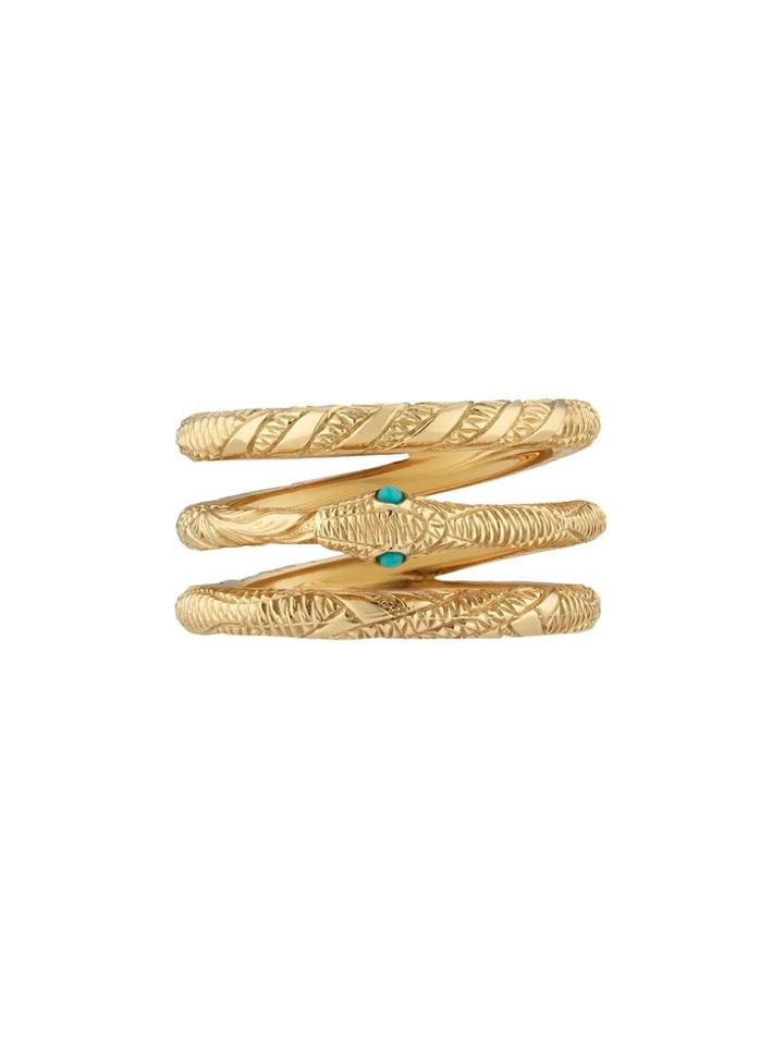 Gucci Three Band Ouroboros Ring - 8076