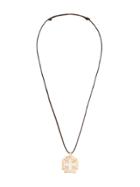 Gavello Maltese Cross Pendant String Necklace - Metallic